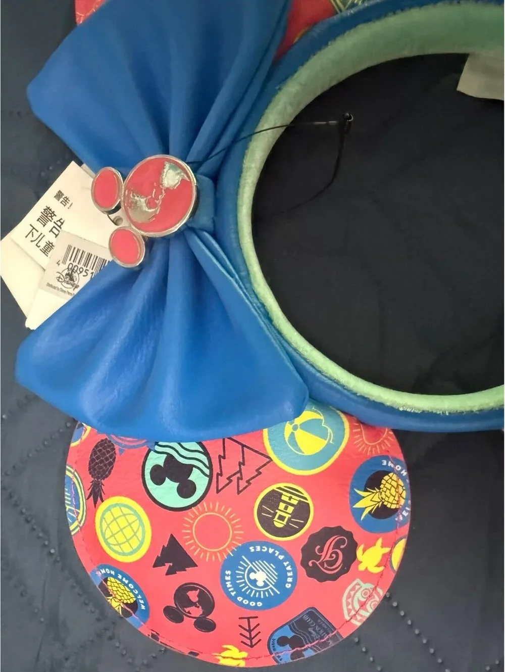 NWT Disney Loungefly DVC Exclusive Mickey Ears Headband – Blue Bow Park Icons